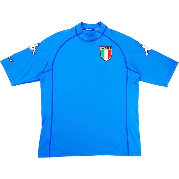 Camiseta Italy Replica Primera Ropa Retro 2000 Azul